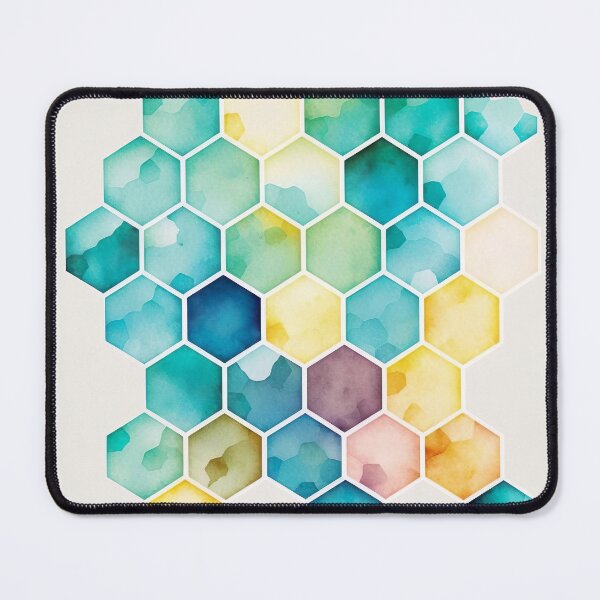 Item preview, Watercolor Honeycomb 1 designed and sold by Standard Deviation Co.