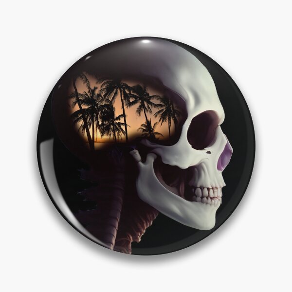 Item preview, Surreal broken skull Nº1 - Palm Trees designed and sold by CMeista.