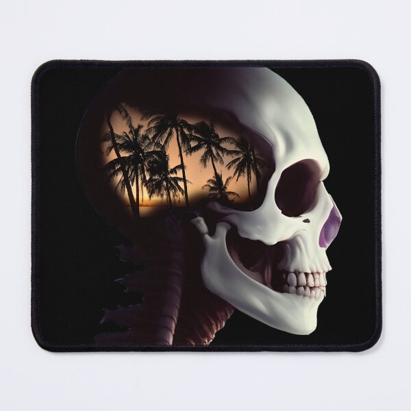 Item preview, Surreal broken skull Nº1 - Palm Trees designed and sold by CMeista.