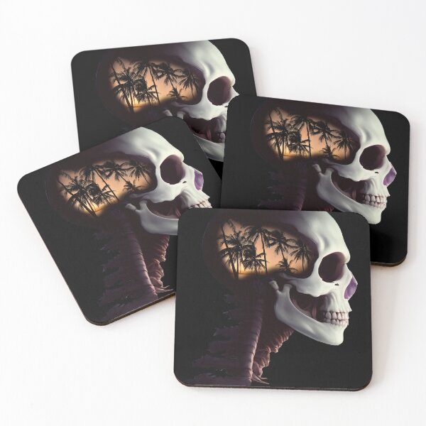 Item preview, Surreal broken skull Nº1 - Palm Trees designed and sold by CMeista.