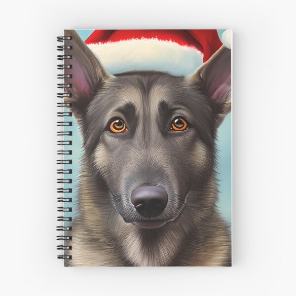 Item preview, Christmas Dutch Shepherd Wearing A Santa Hat designed and sold by ZenEverAI.