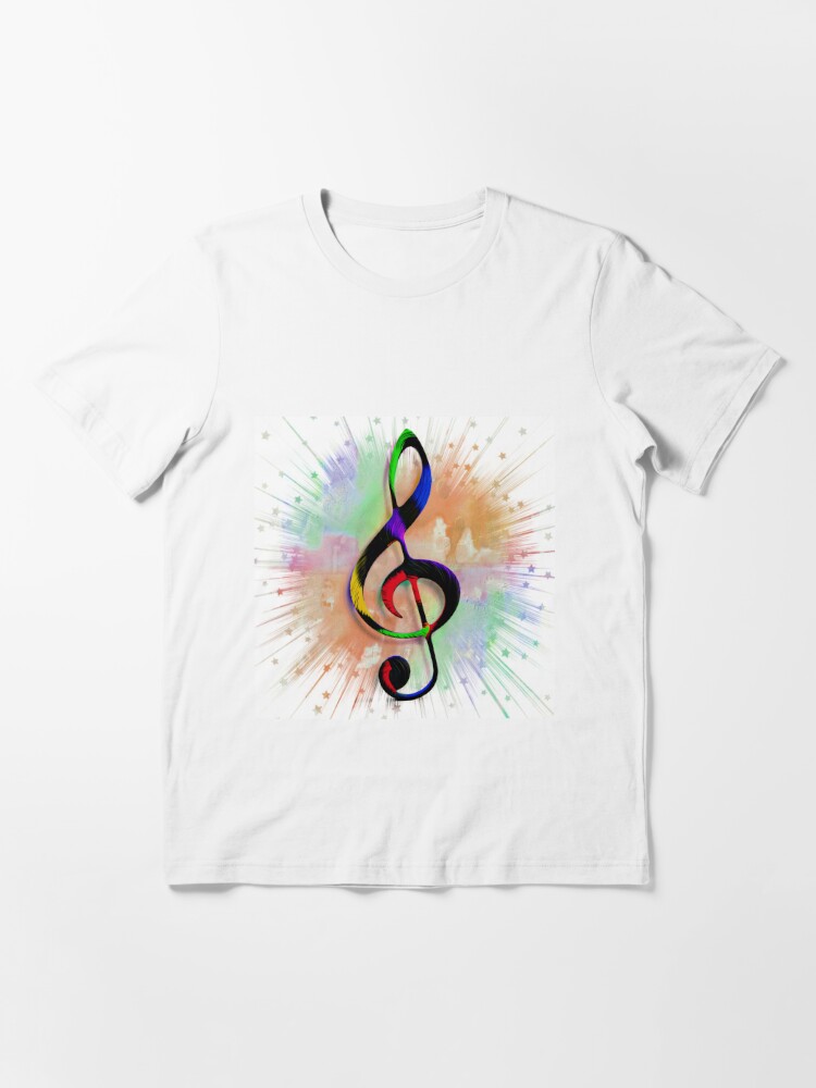 Colour Splash Treble Clef Essential T-Shirt for Sale by Jayne K's