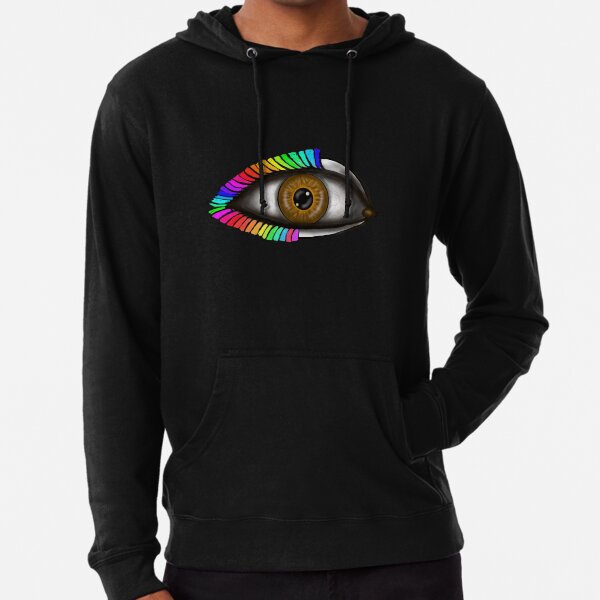 rainbow eye hoodie