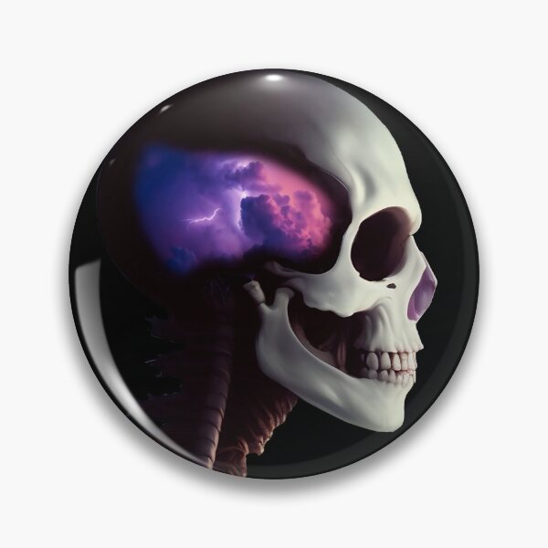 Item preview, Surreal broken skull Nº1 - Thunderstorm designed and sold by CMeista.