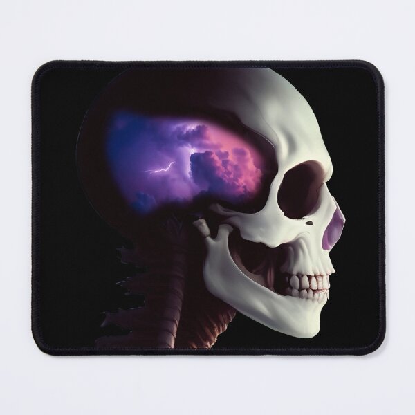 Item preview, Surreal broken skull Nº1 - Thunderstorm designed and sold by CMeista.