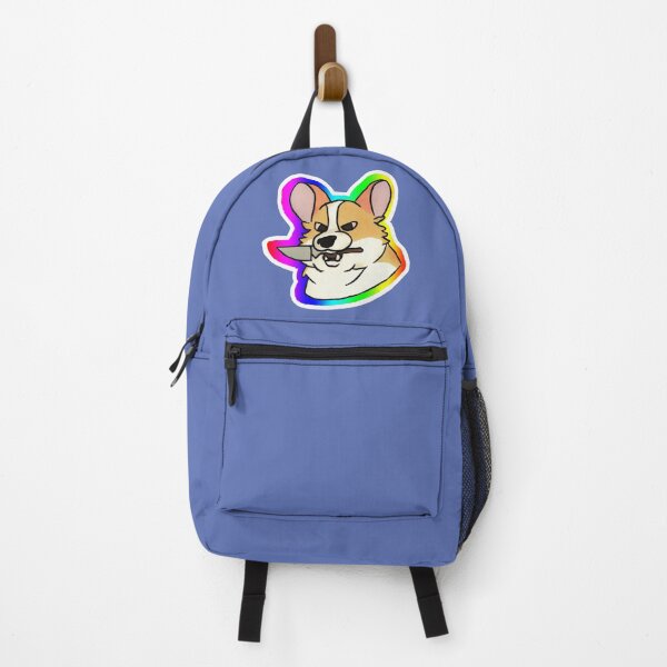 Item preview, Rainbow Corgi with a knife in its mouth designed and sold by JandyDesign.