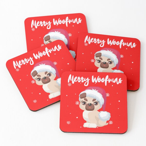 Item preview, Festive Pug. Christmas Pug. designed and sold by Doggymadness.