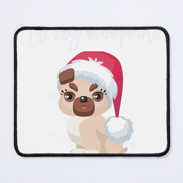 Item preview, Festive Pug. Christmas Pug. designed and sold by Doggymadness.