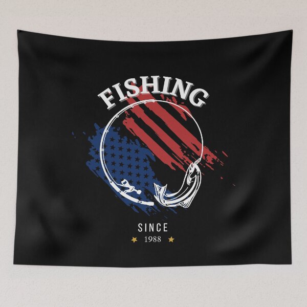 Item preview, vintage usa flag fathers day fishing reel cool designed and sold by foxforce.
