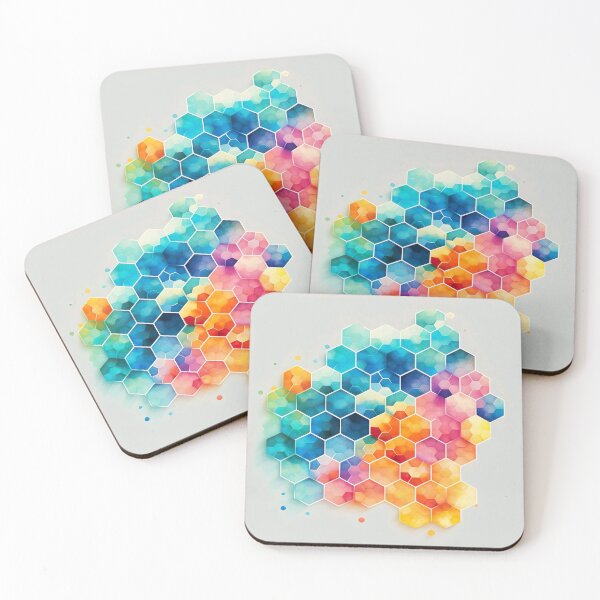 Item preview, Watercolor Honeycomb 3 designed and sold by Standard Deviation Co.