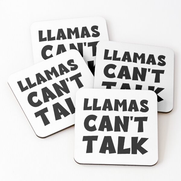 Item preview, Llamas Can't Talk designed and sold by Unhinged Heather.