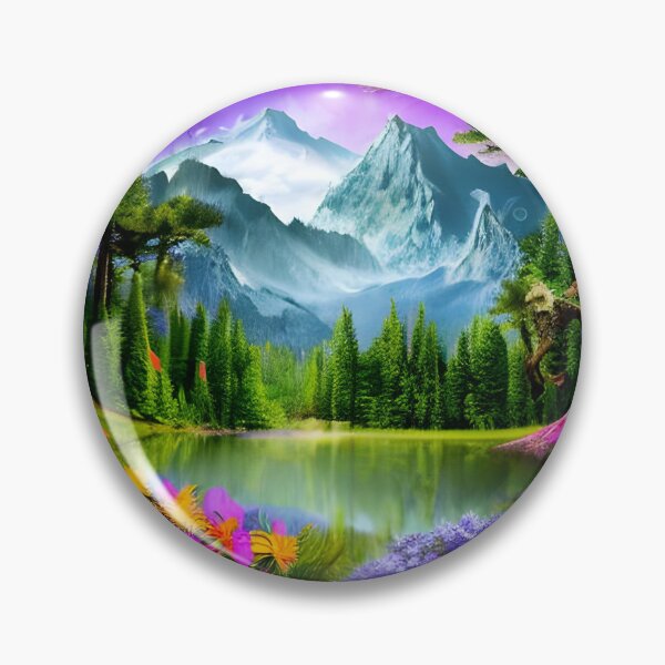 Item preview, Mountain environment realistic fantasy world  designed and sold by The Love Quill.