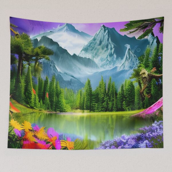 Item preview, Mountain environment realistic fantasy world  designed and sold by The Love Quill.