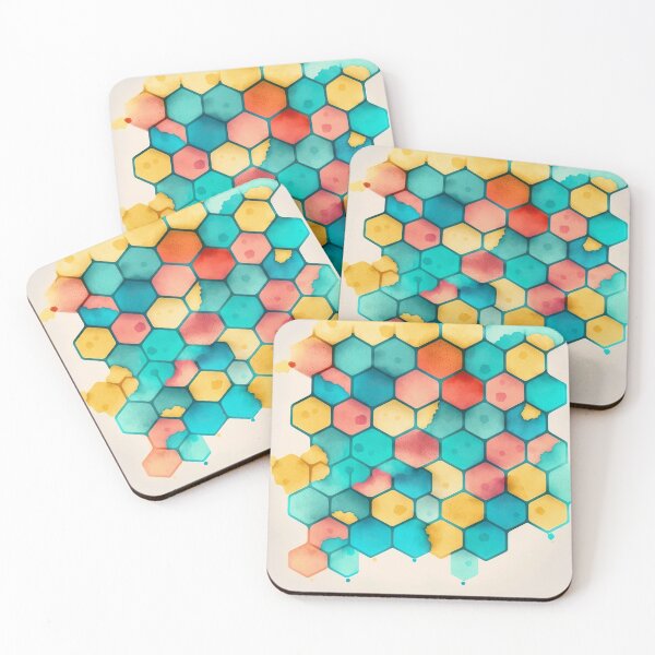Item preview, Watercolor Honeycomb 4 designed and sold by Standard Deviation Co.