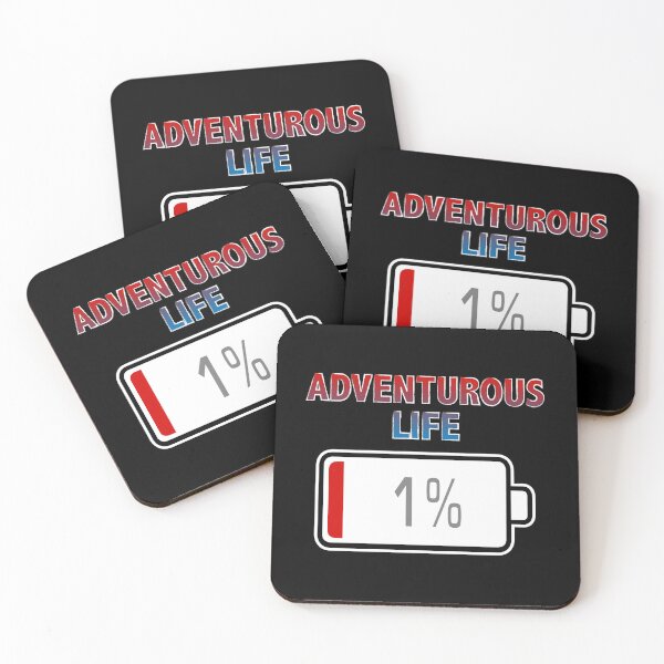 Item preview, Adventurous Life with Battery at 1% designed and sold by Moodific.