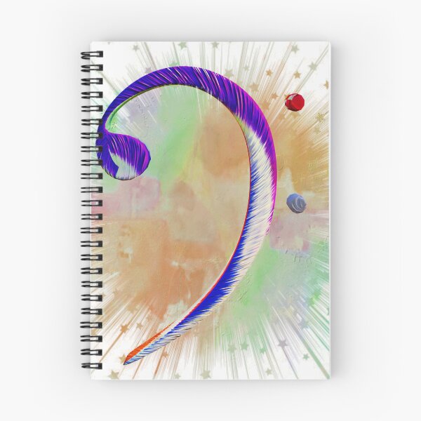 Item preview, Colour Splash Bass Clef designed and sold by Jayne K's Colourful Creations.