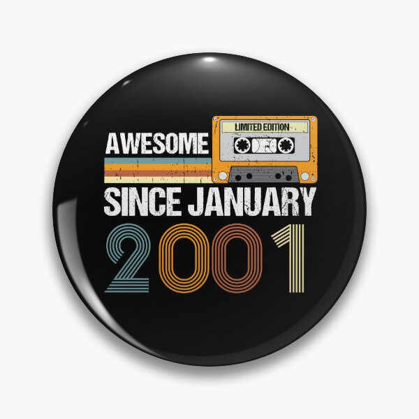Item preview, Awesome Since January 2001 | 22th Birthday Gifts | 22 Years Old Gifts designed and sold by AMINE  ★★★★★.