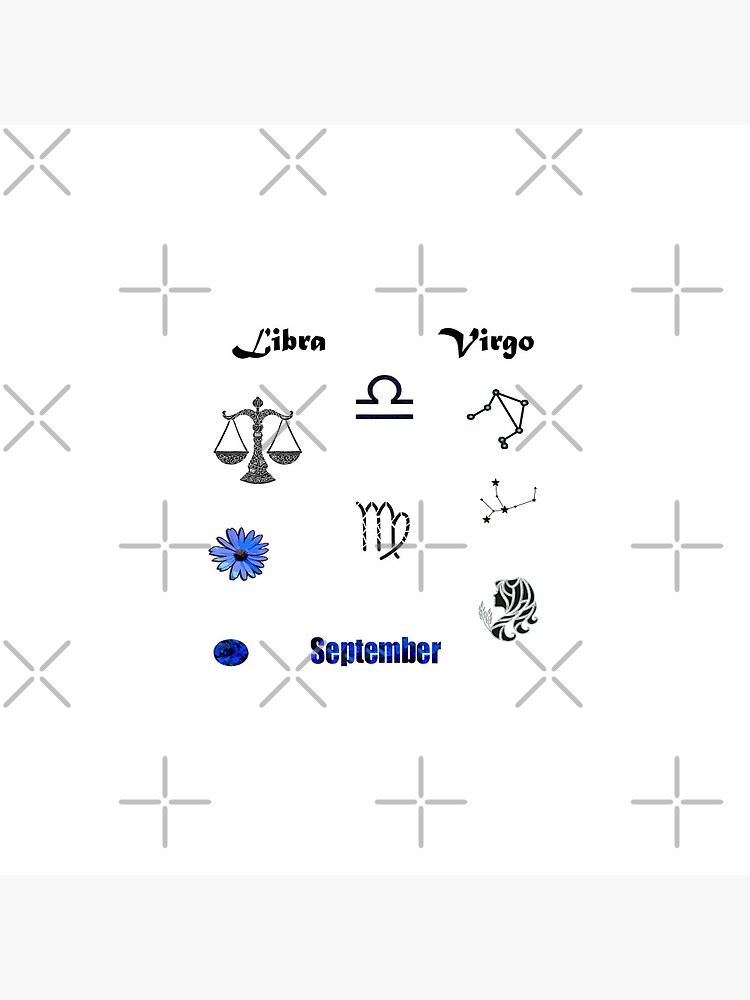 September Birth Month Symbols Pin