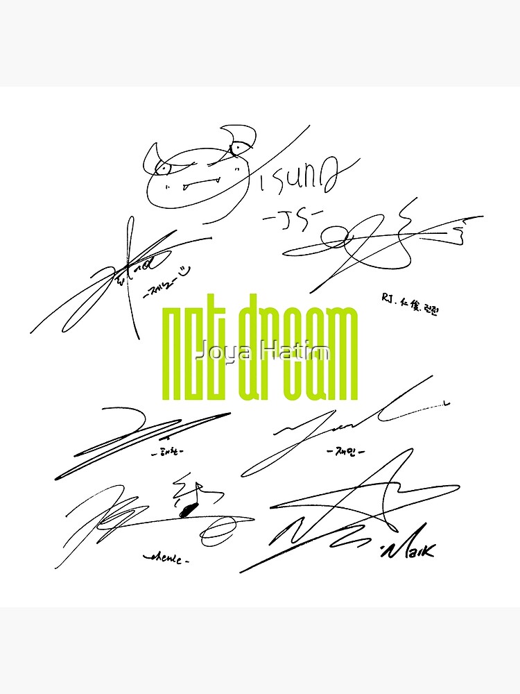 NCT DREAM - Signatures (white) | Poster