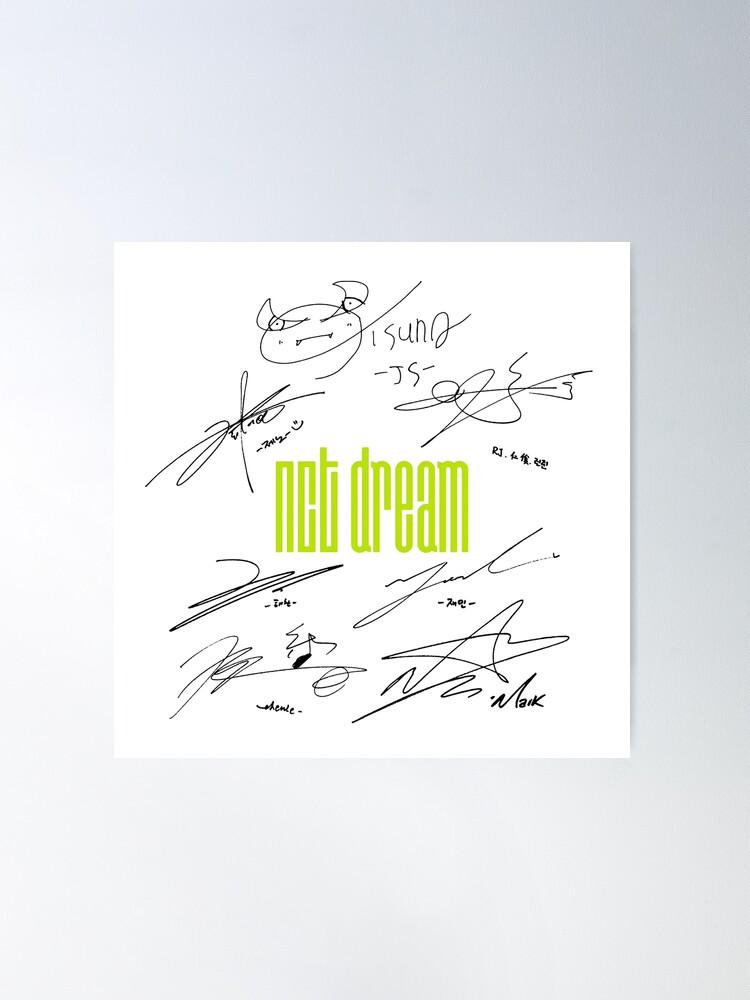 NCT DREAM 直筆サイン入り ポスター