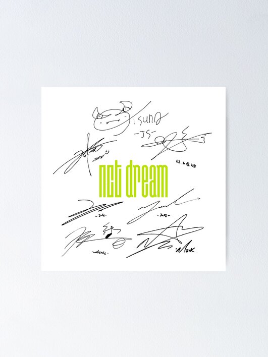 NCT サイン NCT 127 Decals | Logo and Signature | Vinyl Sticker | Taeyong