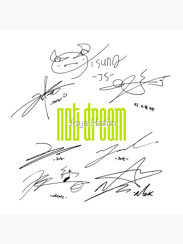 NCT DREAM 直筆サイン ポスター NCT DREAM - Signatures (white)