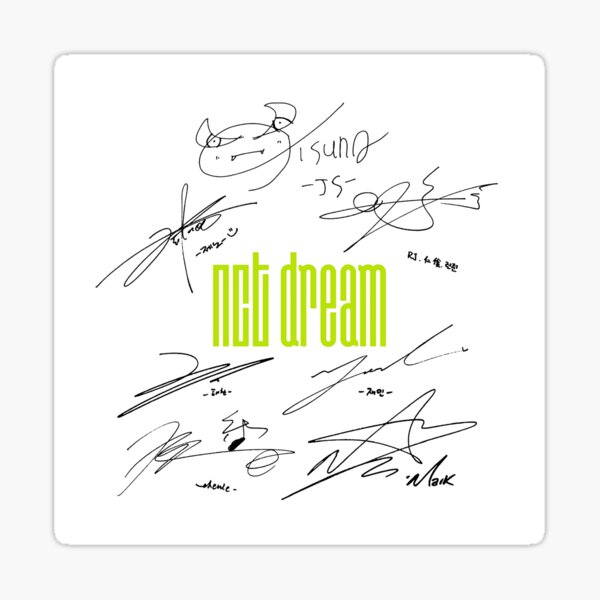 NCT DREAM - Signatures (white)