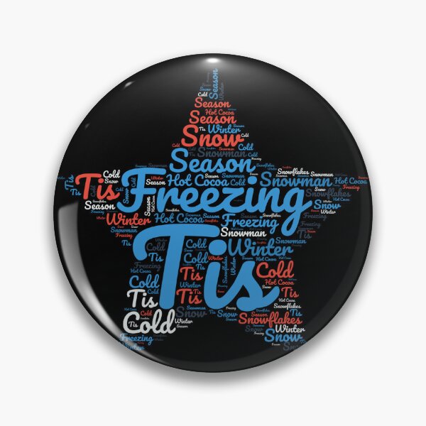 Item preview, Tis Freezing Season - Star Typography designed and sold by SimplyMe-Plus.