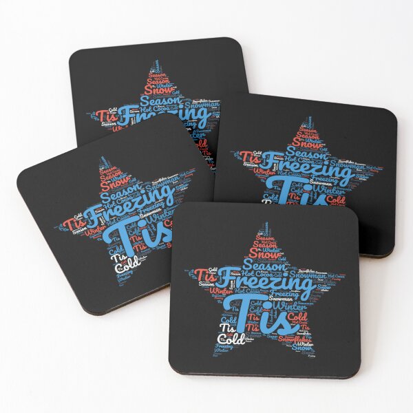 Item preview, Tis Freezing Season - Star Typography designed and sold by SimplyMe-Plus.