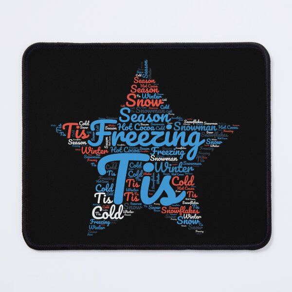 Item preview, Tis Freezing Season - Star Typography designed and sold by SimplyMe-Plus.