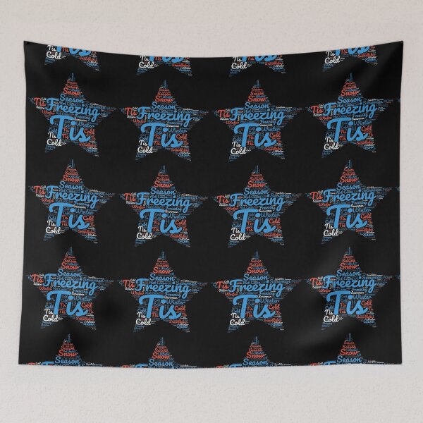 Item preview, Tis Freezing Season - Star Typography designed and sold by SimplyMe-Plus.