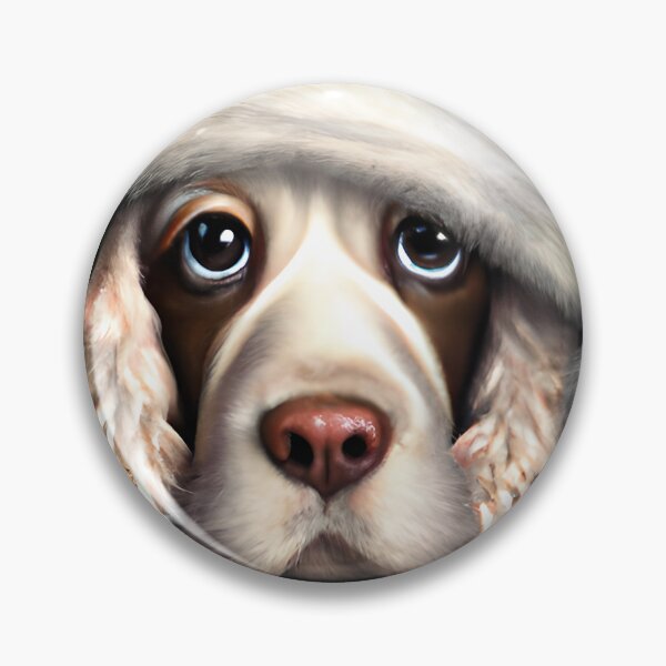 Item preview, Christmas English Cocker Spaniel Wearing A Santa Hat designed and sold by ZenEverAI.