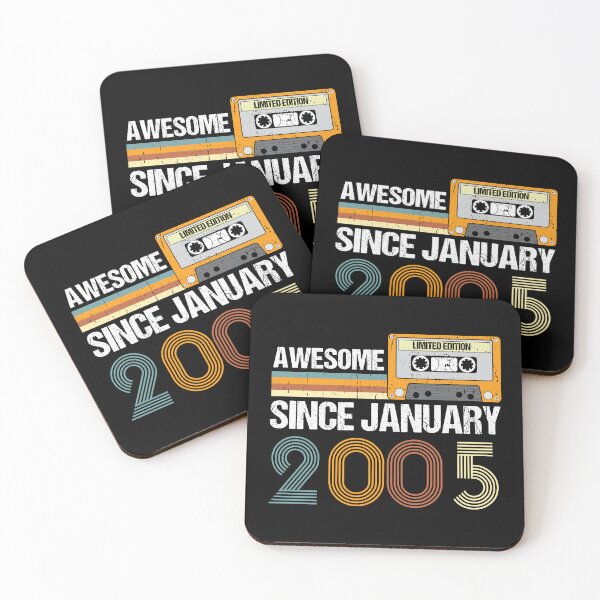 Item preview, Awesome Since January 2005 | 18th Birthday Gifts | 18 Years Old Gifts designed and sold by AMINE  ★★★★★.