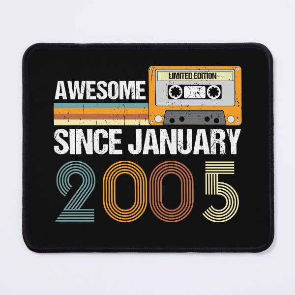 Item preview, Awesome Since January 2005 | 18th Birthday Gifts | 18 Years Old Gifts designed and sold by AMINE  ★★★★★.
