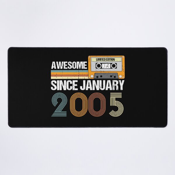 Item preview, Awesome Since January 2005 | 18th Birthday Gifts | 18 Years Old Gifts designed and sold by AMINE  ★★★★★.
