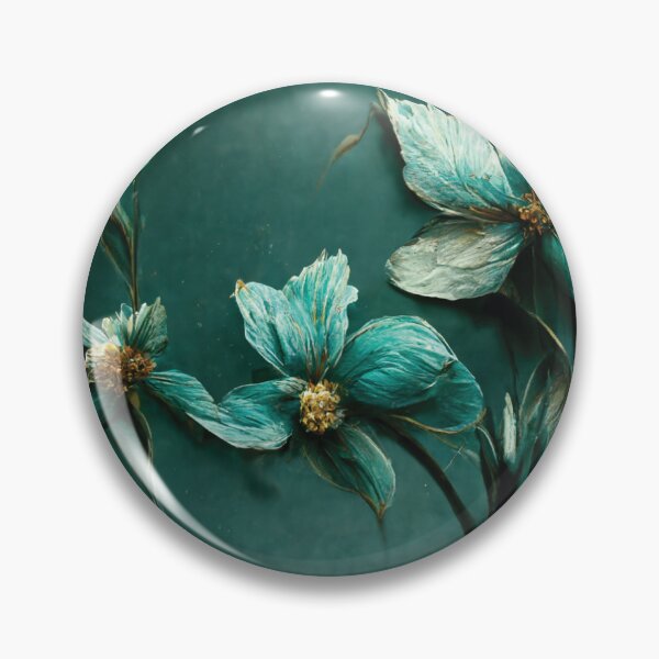 Item preview, Teal Flowers designed and sold by Jacalope Hunter. .