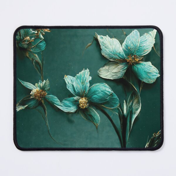 Item preview, Teal Flowers designed and sold by Jacalope Hunter. .