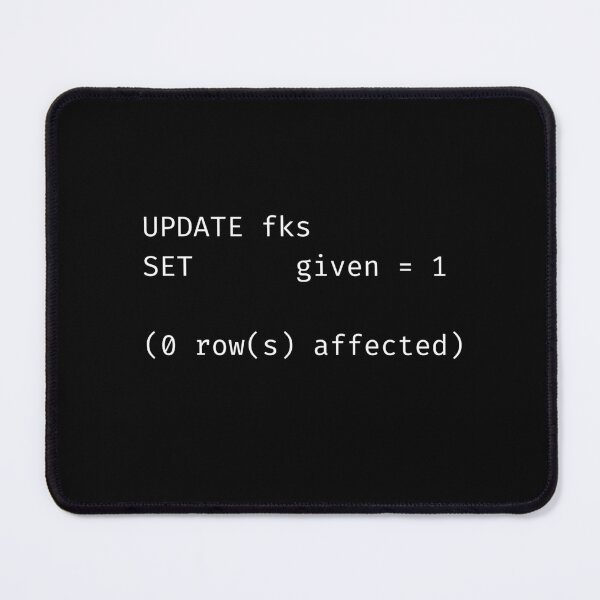 Item preview, Joke SQL Query: Really don't care designed and sold by shminoa.