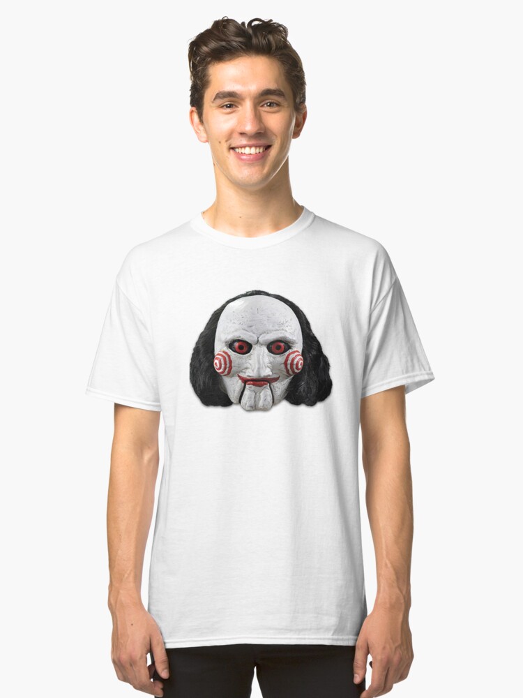 Billy The Puppet Merch Classic T Shirt - jigsaw from movie saw t shirt roblox