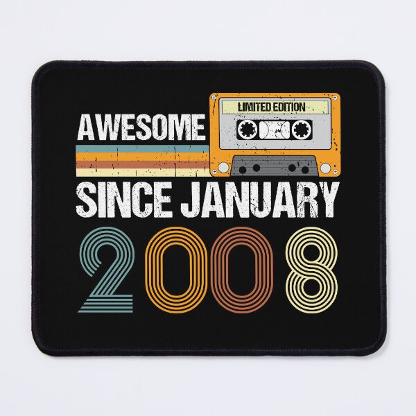 Item preview, Awesome Since January 2008 | 15th Birthday Gifts | 15 Years Old Gifts designed and sold by AMINE  ★★★★★.