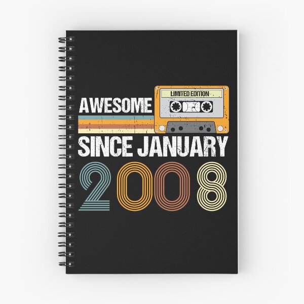Item preview, Awesome Since January 2008 | 15th Birthday Gifts | 15 Years Old Gifts designed and sold by AMINE  ★★★★★.