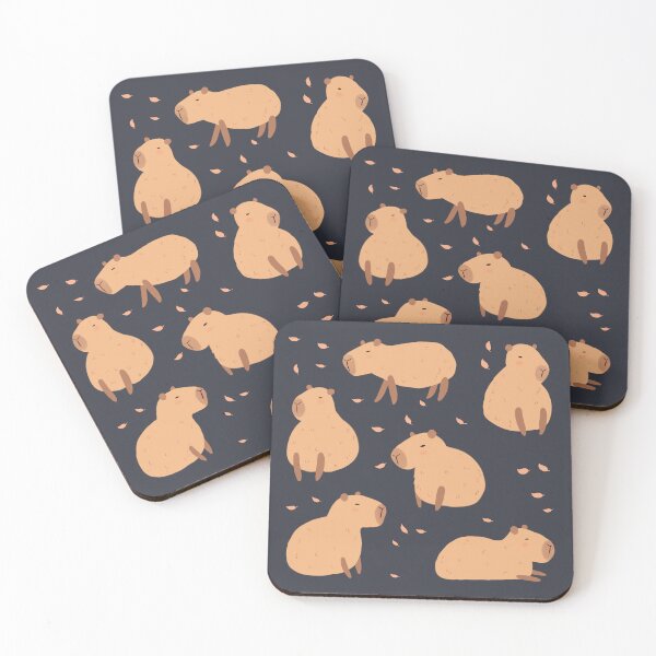 Item preview, Cute Capybara blobs pattern - cartoon capybara illustration pack designed and sold by Yarafantasyart.