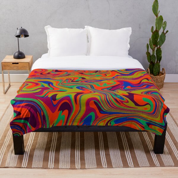 Item preview, Retro Orange Yellow Marble Liquid Swirl Abstract designed and sold by AbstractGlories.