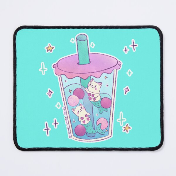 Item preview, Boba Tea MerCats - Anime Kawaii Bubble Tea designed and sold by UnicornCandyCas.