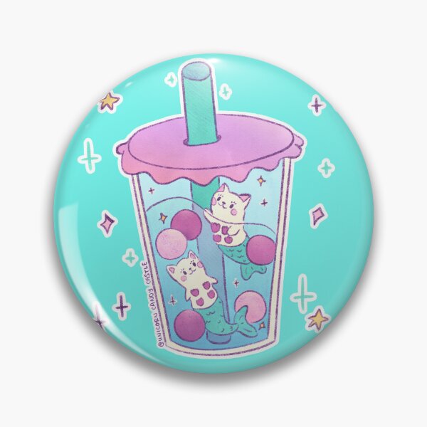 Item preview, Boba Tea MerCats - Anime Kawaii Bubble Tea designed and sold by UnicornCandyCas.