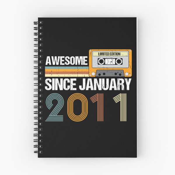 Item preview, Awesome Since January 2011 | 12th Birthday Gifts | 12 Years Old Gifts designed and sold by AMINE  ★★★★★.