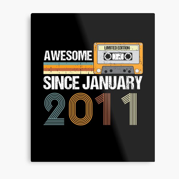 Item preview, Awesome Since January 2011 | 12th Birthday Gifts | 12 Years Old Gifts designed and sold by AMINE  ★★★★★.
