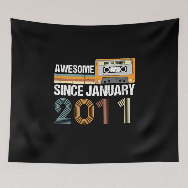 Item preview, Awesome Since January 2011 | 12th Birthday Gifts | 12 Years Old Gifts designed and sold by AMINE  ★★★★★.