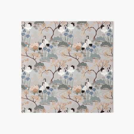 Japanese Garden Gray Art Board Print