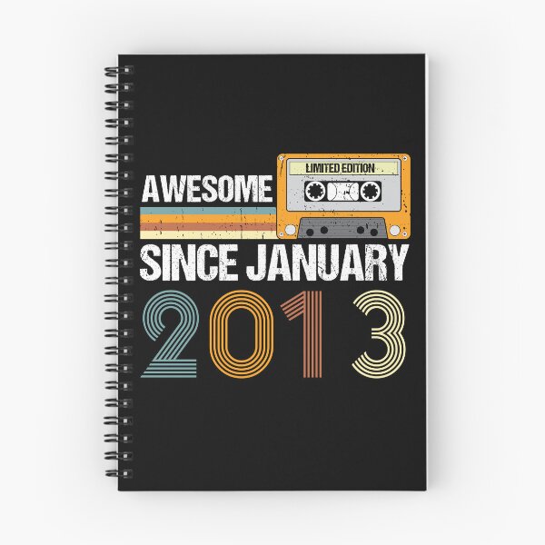 Item preview, Awesome Since January 2013 | 10th Birthday Gifts | 10 Years Old Gifts designed and sold by AMINE  ★★★★★.